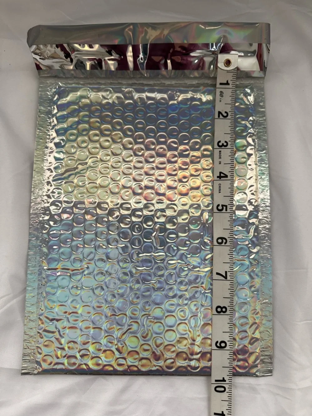 15 Count Poly Bubble Mailers Silver Holographic or Disco Cherry Mix Sizes
